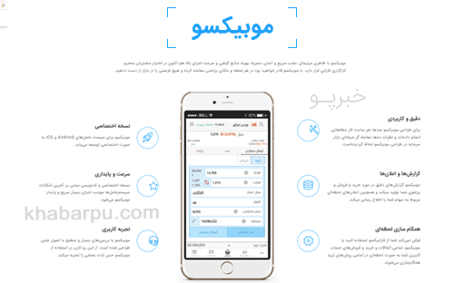 ورود به سایت موبیکسو mobixo برای دانلود اپلیکیشن موبیکسو کارگزاری فارابی, معاملات آنلاین بورس با موبیکسو فارابی