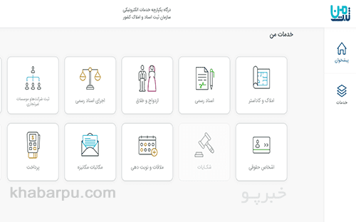 ورود به سایت ثبت من my.ssaa.ir, سامانه یکپارچه خدمات الکترونیک ثبت اسناد, ثبت نام در سامانه ثبت من سازمان ثبت اسناد, خدمات پورتال ثبت من