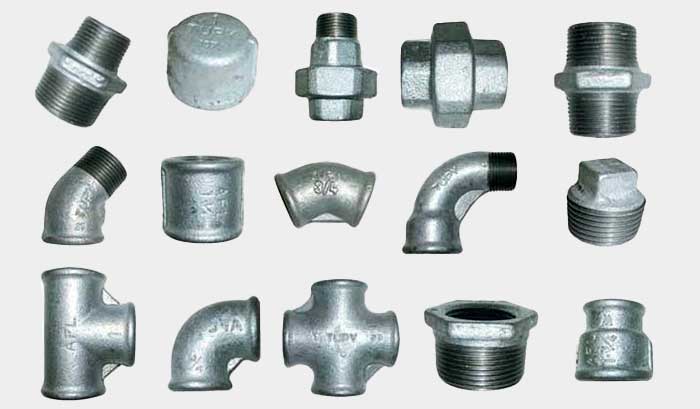 Names of metal pipe fittings