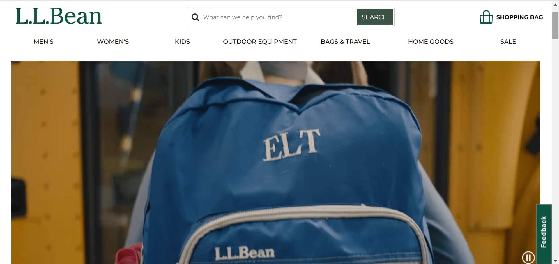 سایت l.l.bean برای خرید کیف مدرسه