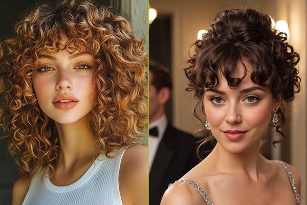 مدل موی فر کوتاه زنانه مجلسی